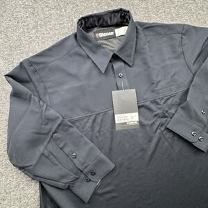 Blauer LS Polyester Armorskin Base Shirt Mens Sz 2XL 31 Dark Navy 8371 Uniform
